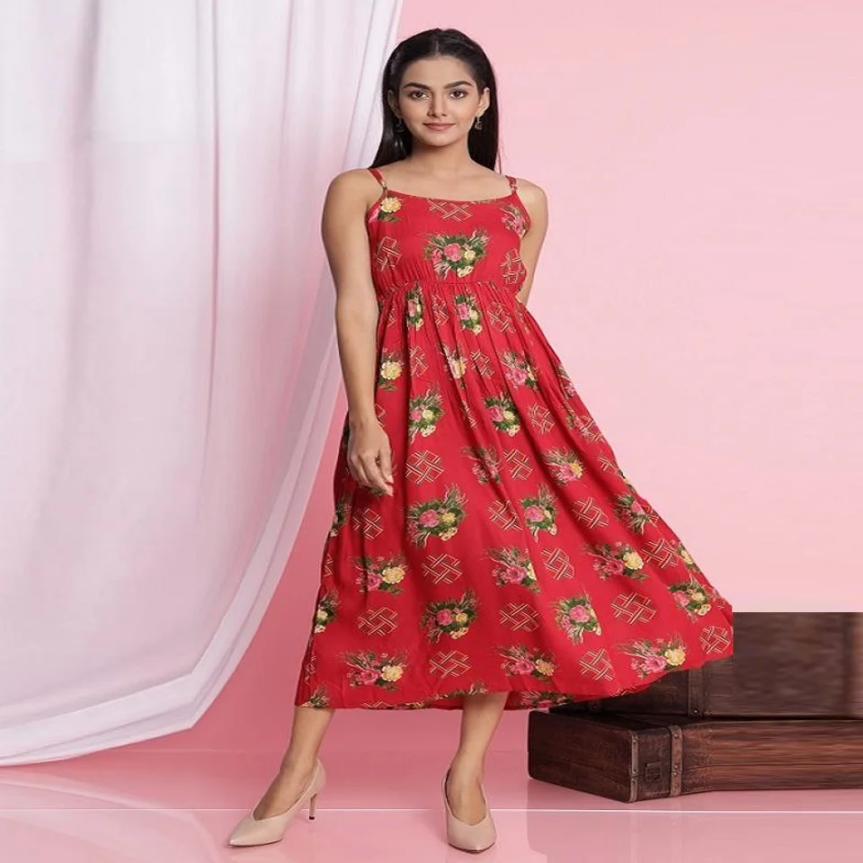  Дизайнерский рисунок из искусственного шелка kurti