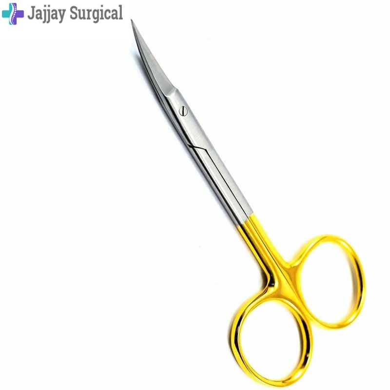 Немецкие нержавеющие ножницы Iris изогнутые или прямые TC супер резные тонкие золотые ручные