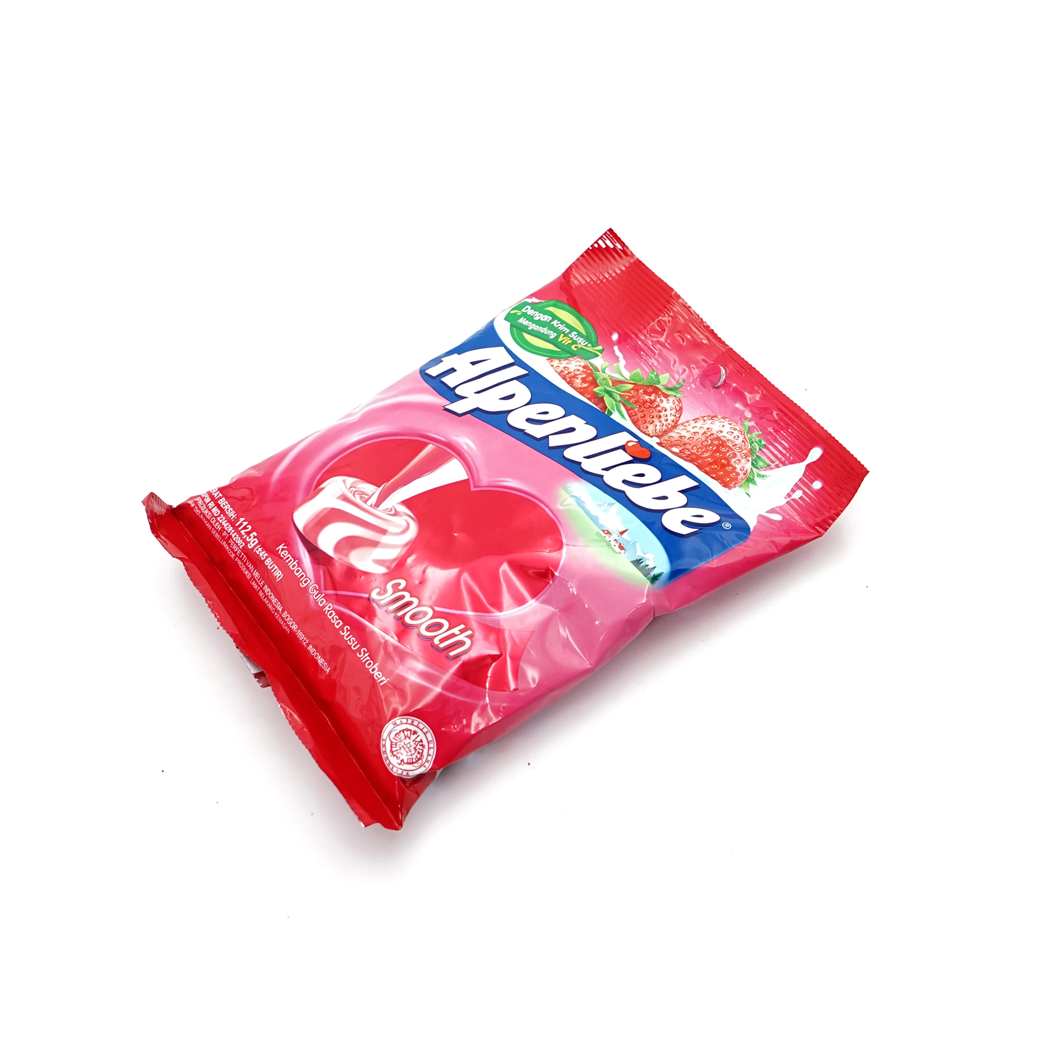 
Super Quality Alpenliebe Strawberry Candy 112g With Caramel with Healthy Milk 