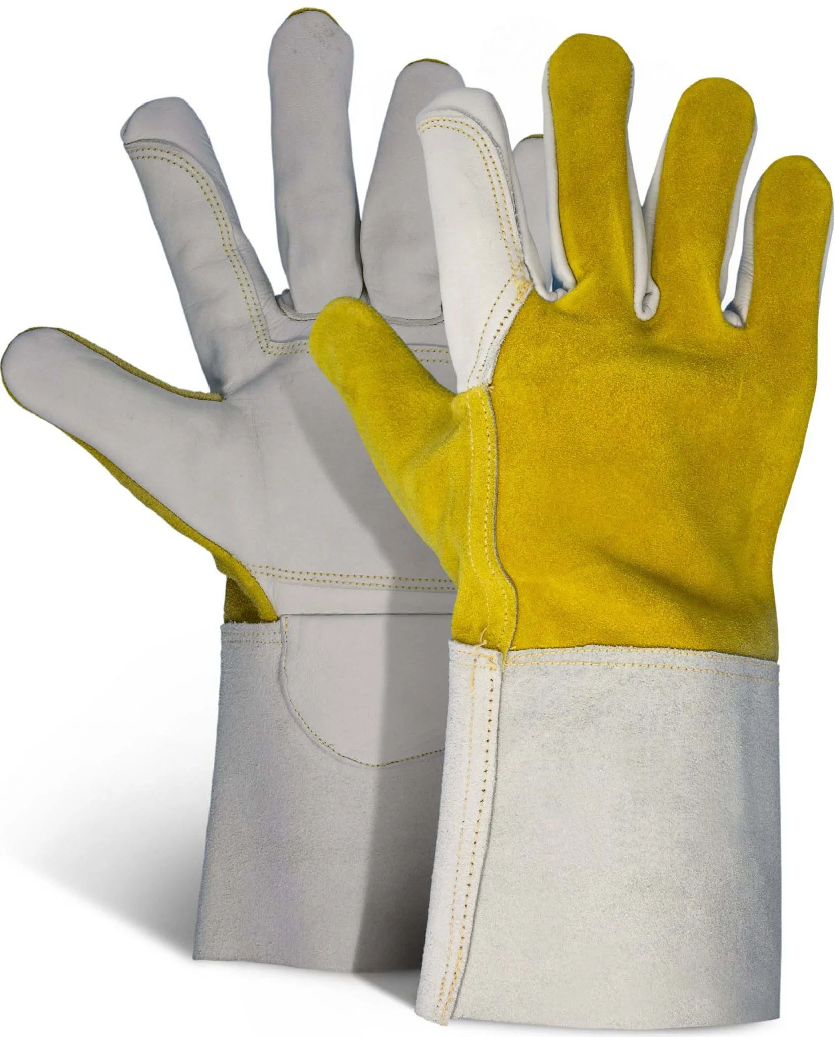 2021 лучший дизайн, выполненные на заказ сварочные перчатки TIG/MIG из коровьей спилковой кожи с кевларовым стежком