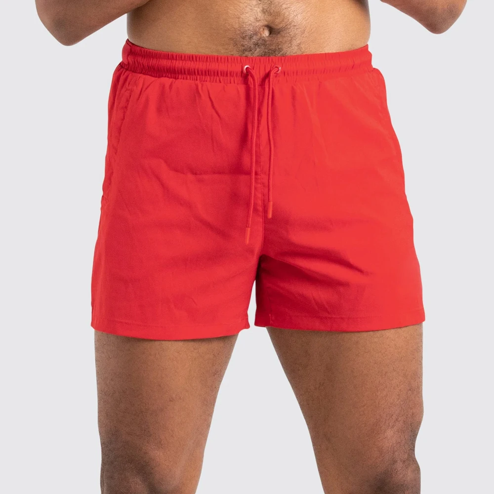  Высококачественные удобные тренировочные мужские короткие сухие крутые шорты на заказ для мужчин спортивные красные