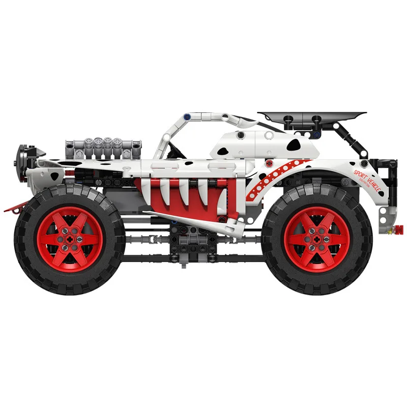88006 STEM Toys 987-pc set building blocks monster truck RC/APP dual control mode off-road buggy