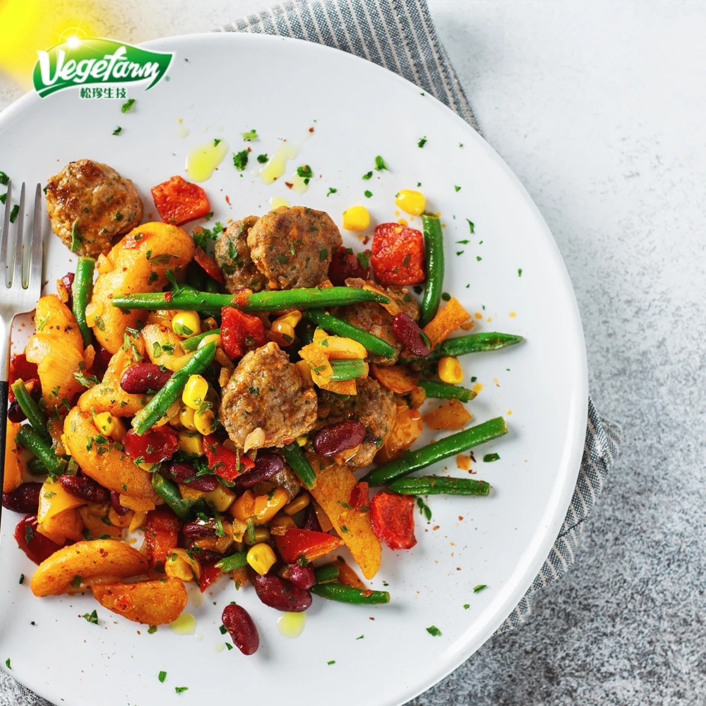 Tasty Plant Based Meat Taiwan Food Vegan Beef Chunk