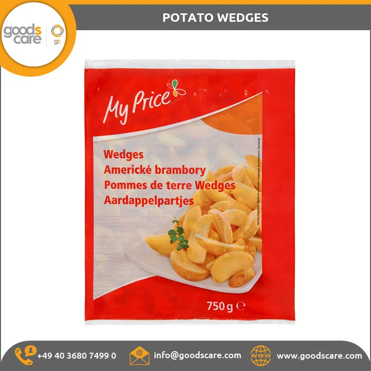 Contract Manufacturer of Best Quality Frozen Vegetables Potato Wedges Made in Germany