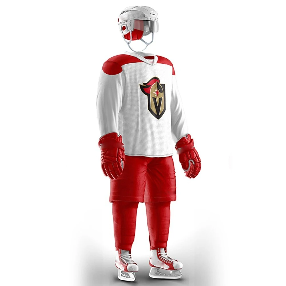Custom made ice hockey uniform/hockey jersey and pants in cheap price