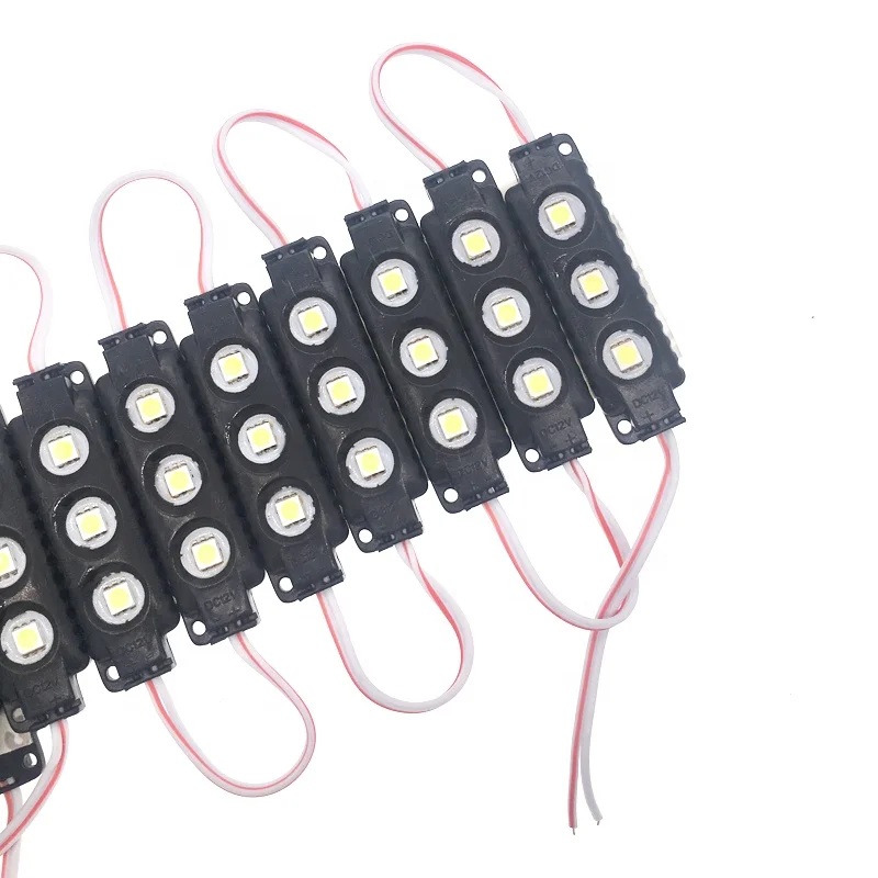 Новое поступление черный водонепроницаемый smd 5050 12v 3 светодио дный s 0,75 w для рекламы светильник коробка 5054 впрыска светодио дный модуль