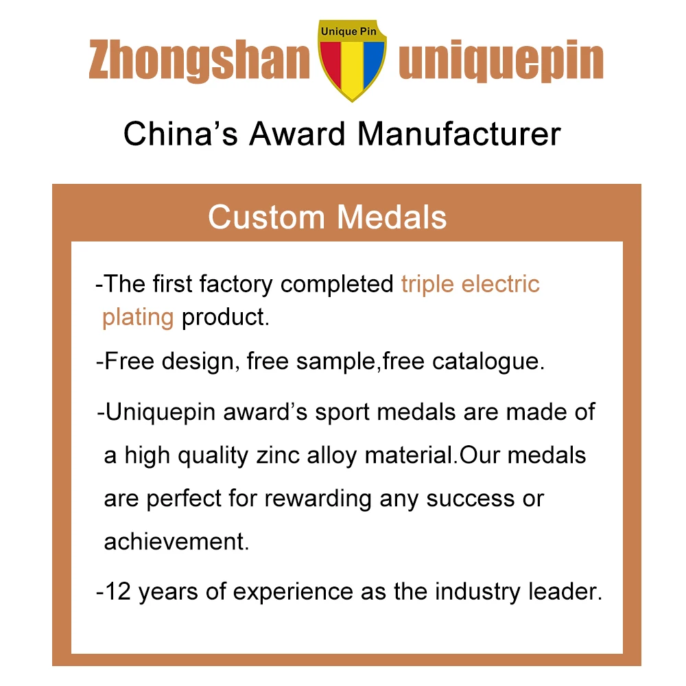 Design Your Own Hanger Round Spinning Sport Marathon Running Finisher Zinc Alloy Metal Medal With Lanyard