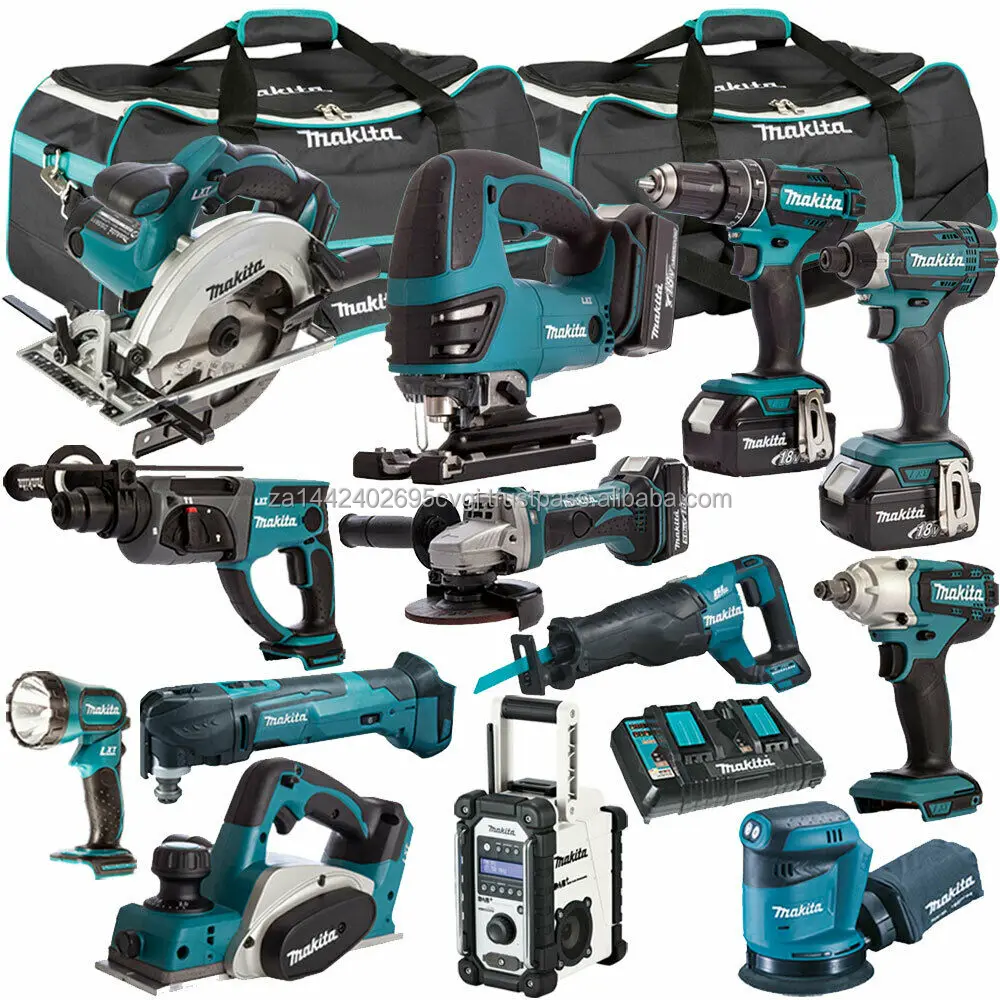 New Sealed Original MAkitaS - DLX1033PT 18V LXT 13 Piece Combo Tool Kit 4 x 5.0Ah Batteries Charger Power Tools / Cordless Drill