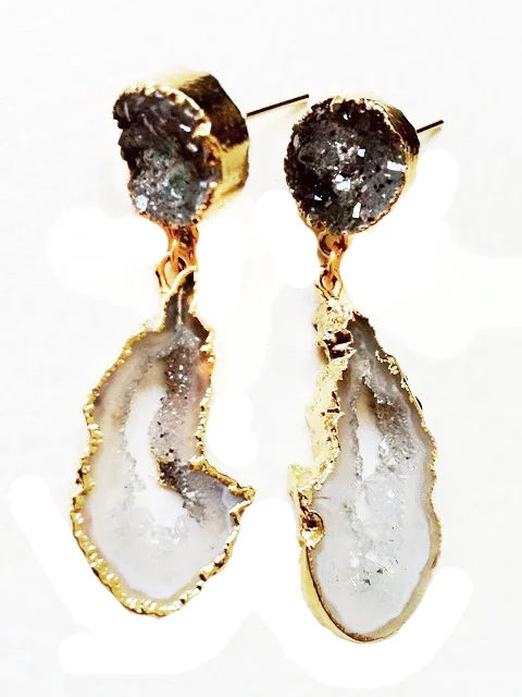 DOUBLE DRUZY EARRING