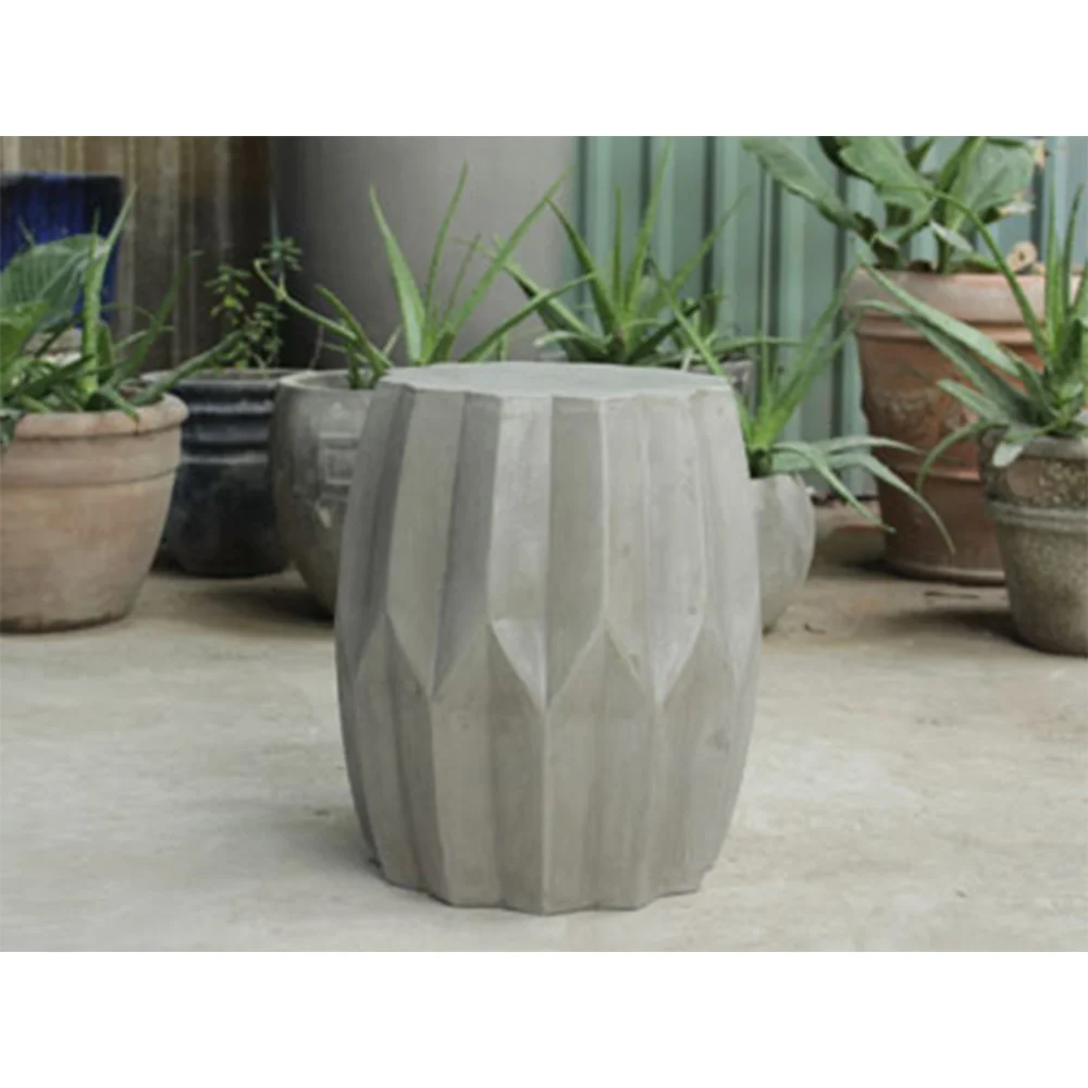 Unique Outdoor Garden or Indoor Furniture gray concrete End Table / Side Table Completely waterproof For Bedroom or Living Room