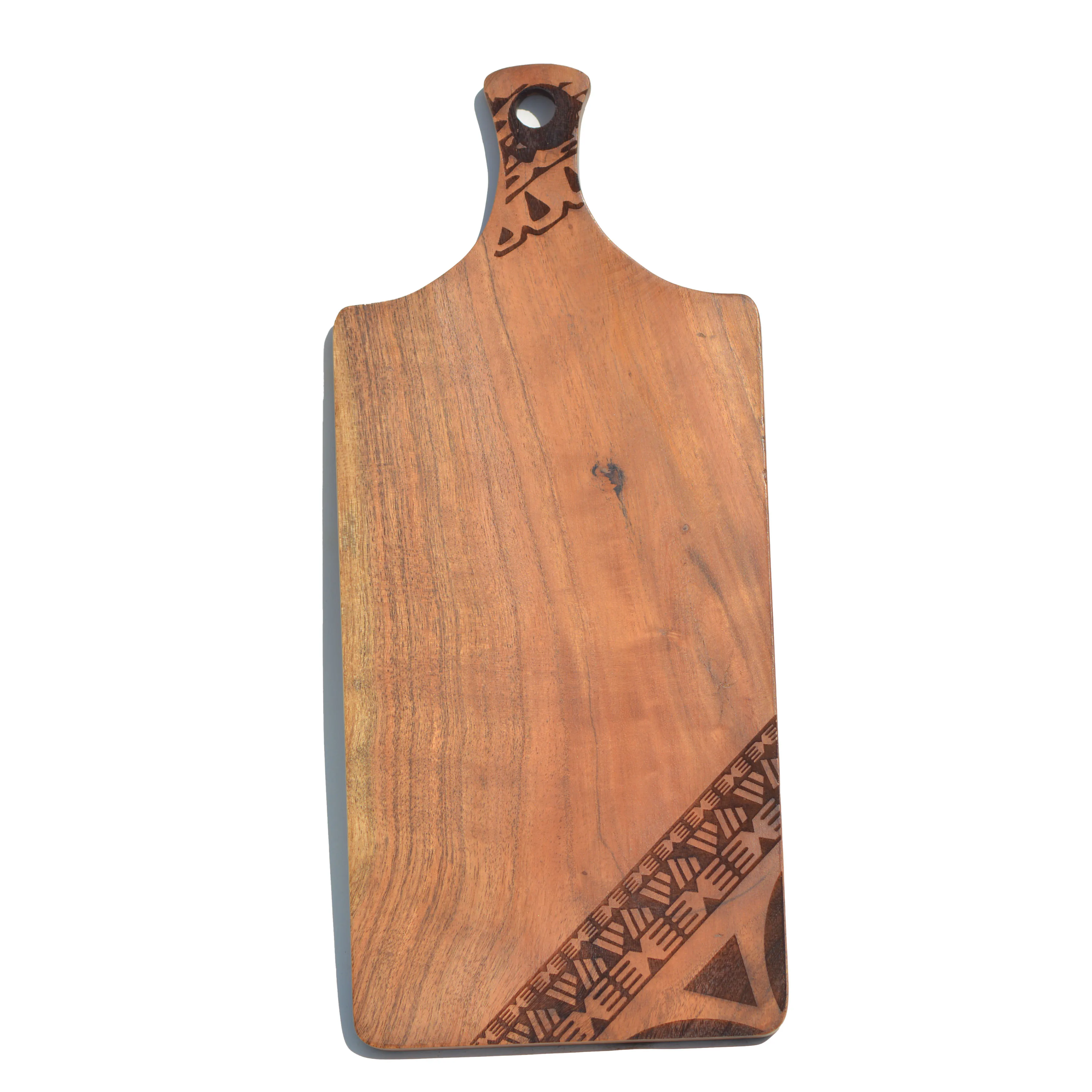 Bulk Cheap Acacia Wood Cutting Board with Handle Kitchen Home Kitchenware Different Design Butcher Chopping Block