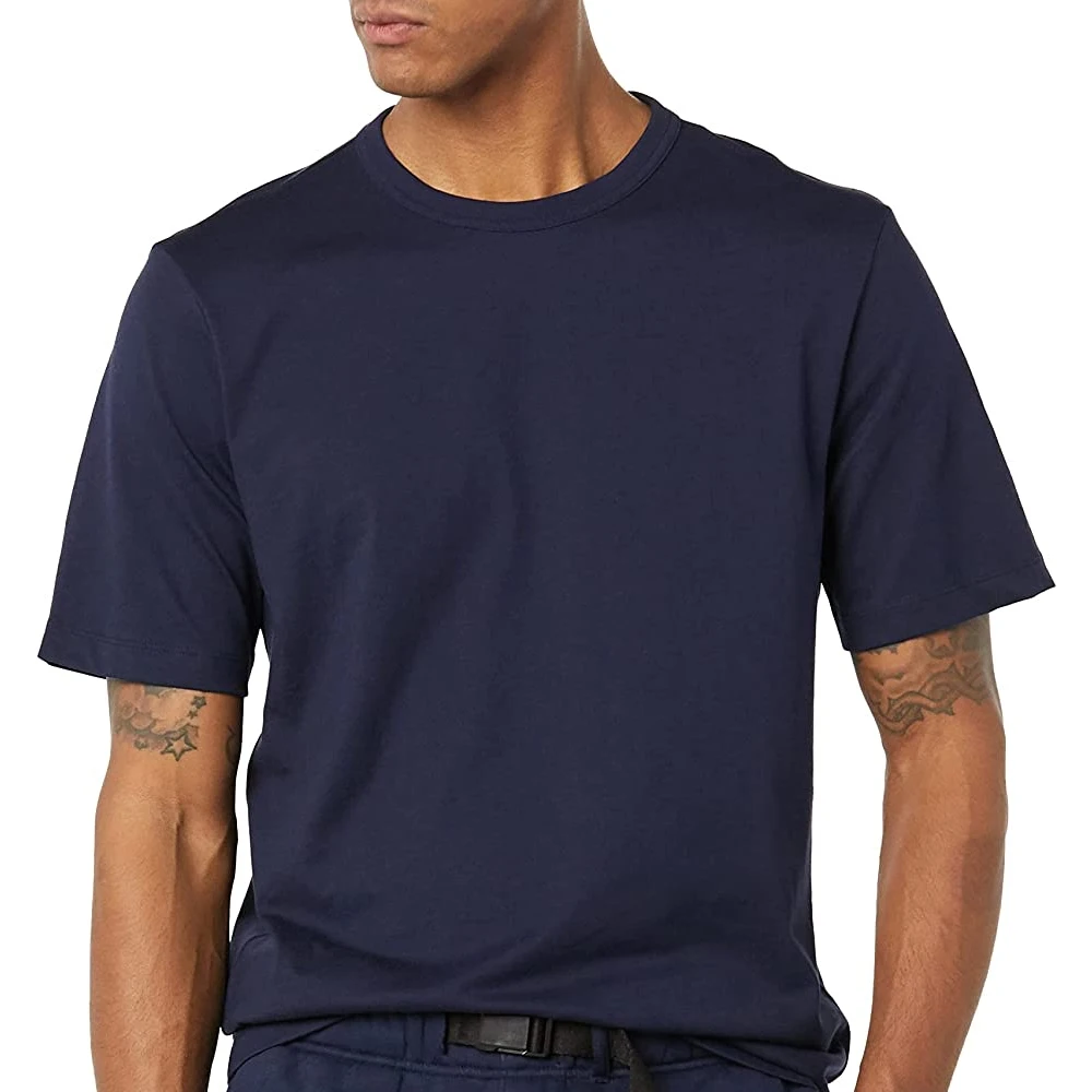 Wholesale Hot Selling Linen T-Shirt Short Sleeve Solid Color Male T-shirt O- Neck Collar Custom Cotton T-Shirt For Men