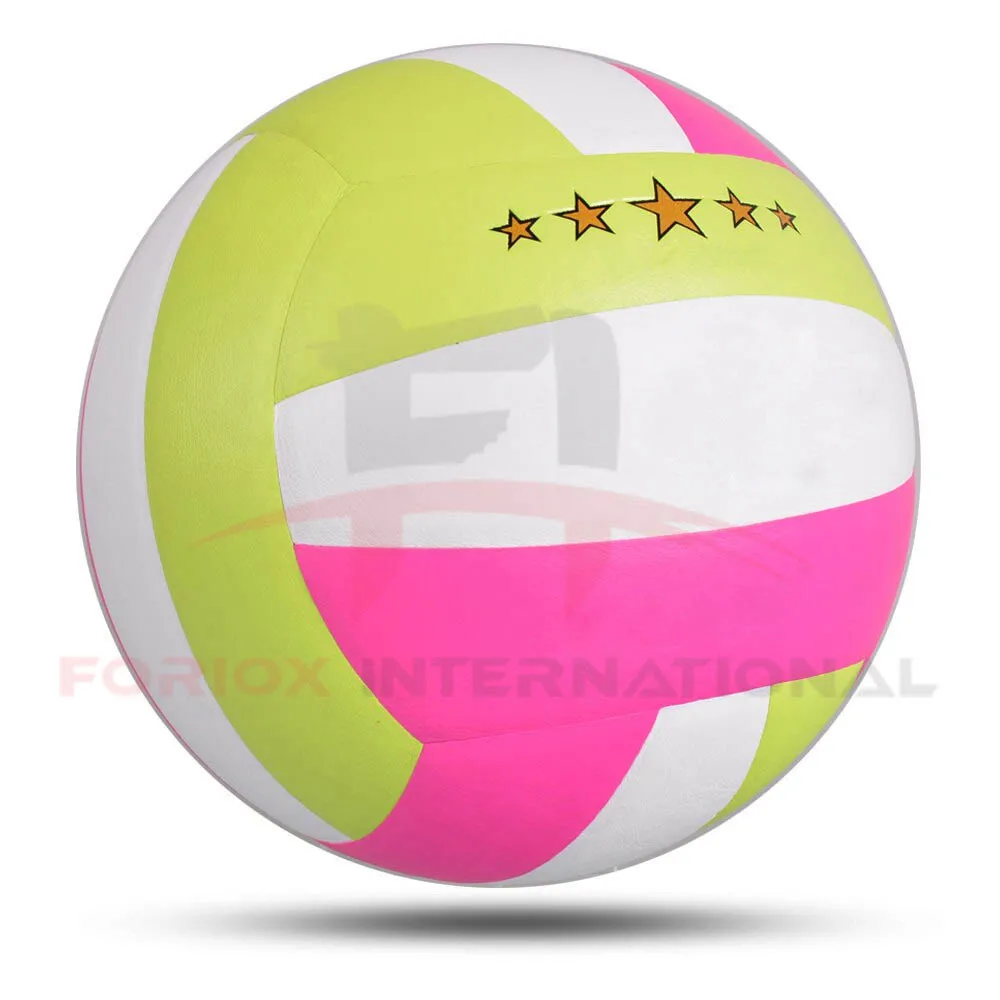 
wholesale Soft Foam Microfiber PU volley balls colorful Size 5 custom Beach volleyball 