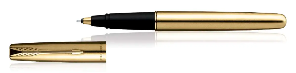 High Quality Business Executive Pen Luxury Gold Plating Metal  & Matte Black Finish Parker Roller Ball Pens