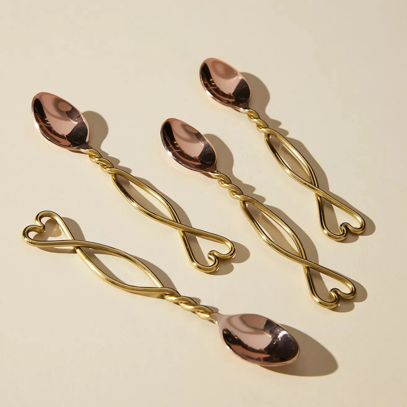 Luxury Silverware Stainless Steel Flatware  Cutlery Set Copper Cutlery