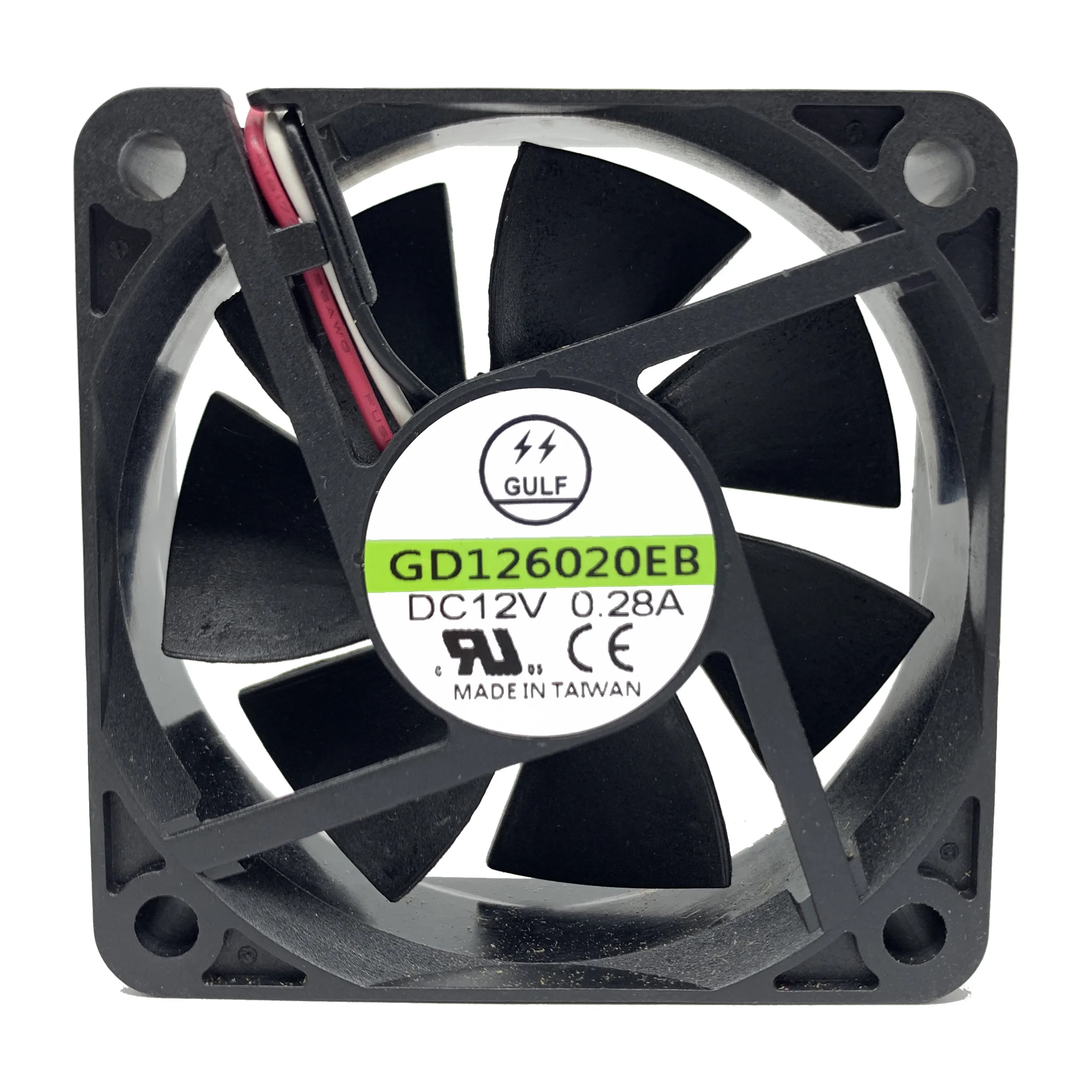 Taiwan Factory 60x60x20 2Ball 12V DC Brushless Exhaust Fan