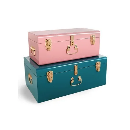 Metal Storage Trunk Boxes For Home Decor Accessories With Finest Quality Clothes Storage Box For Sale