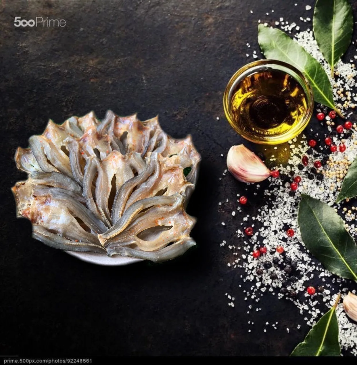 Dried snakehead fish marinated with Vietnamese standard spices