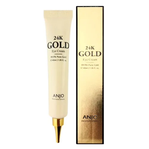 Korean Cosmetic 24k 99.9% Pure Gold Eye Cream Nutrition Anti-wrinkle Face Care Cream Lotion GMP ISO 22716