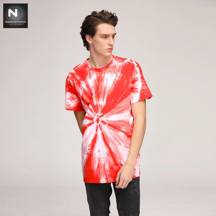 Best quality design Custom Crew Neck Tie Dye 100%Cotton T shirts