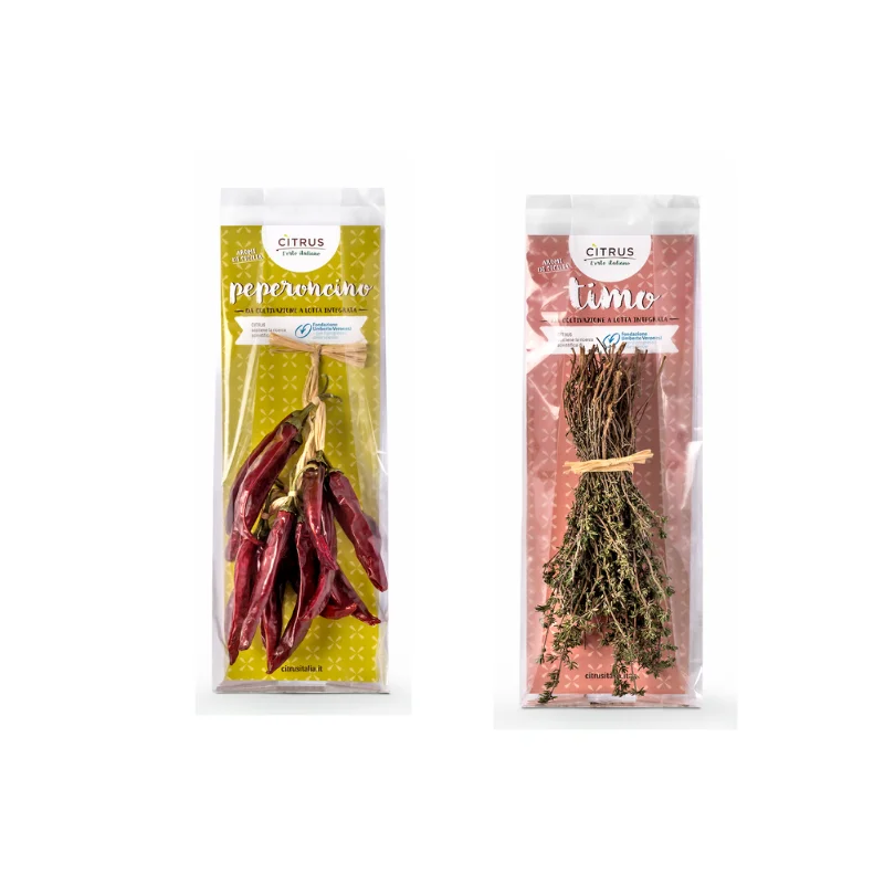 Organic Italian Thyme and Chili pepper in stick Seasoning Single Spices Organic Seasoning for Supermarkets