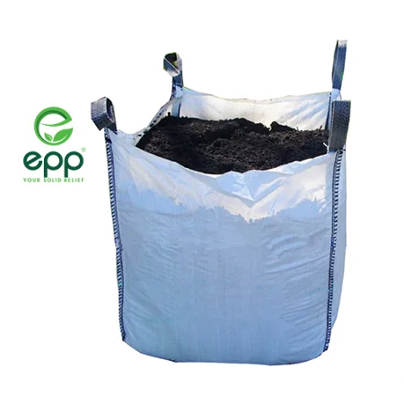Free Sample 1 Ton Big Bag Woven Polypropylene Open Top Flat Bottom Wide Range Breathable Eco-friendly Flexible