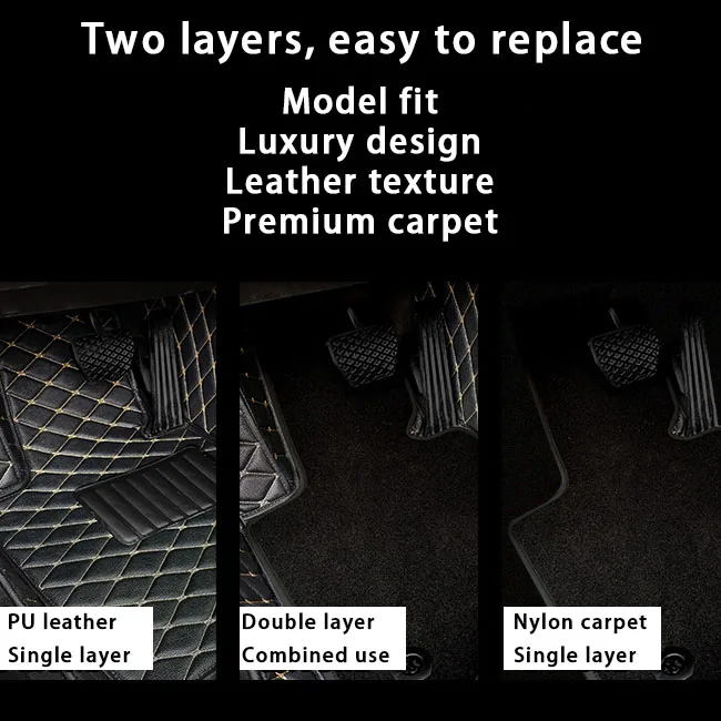 diamond stitch car mats