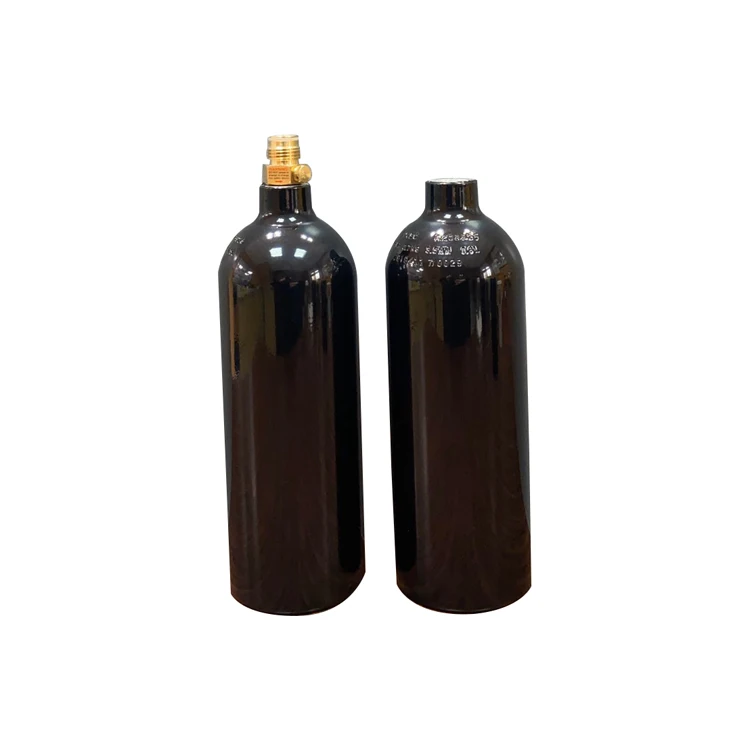 high quality 0.8L co2 paintball tank gas cylinders with on/off valve