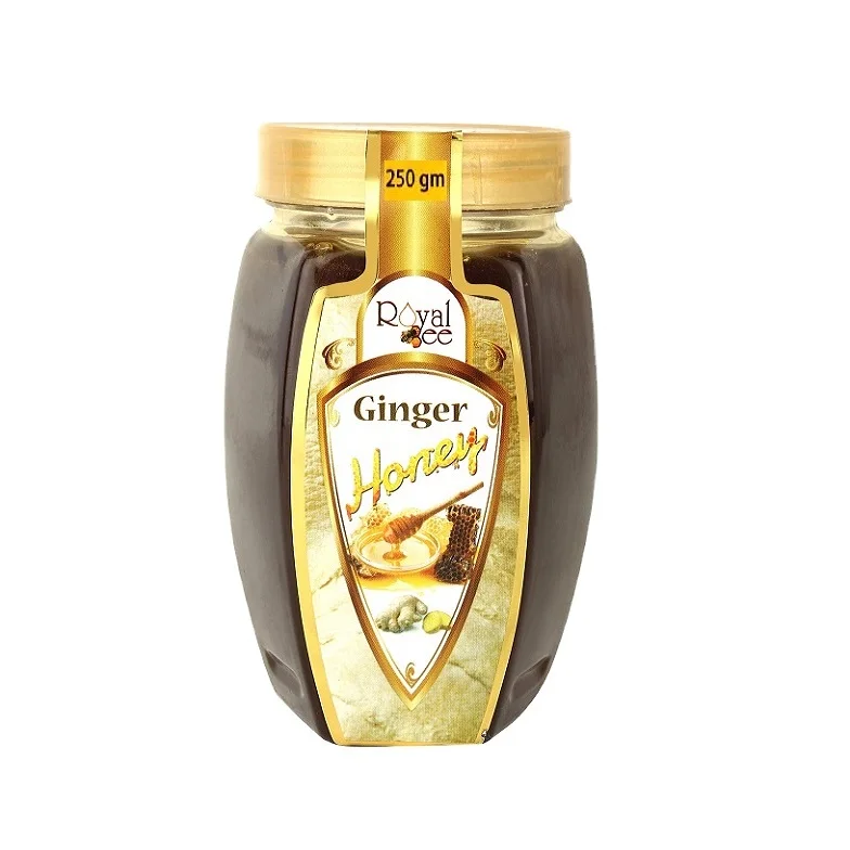Made In India 100 % Natural Ginger Honey 250GM By Royal Bee Natural Sweet Pure Organic Honey By Indian Manufacturer