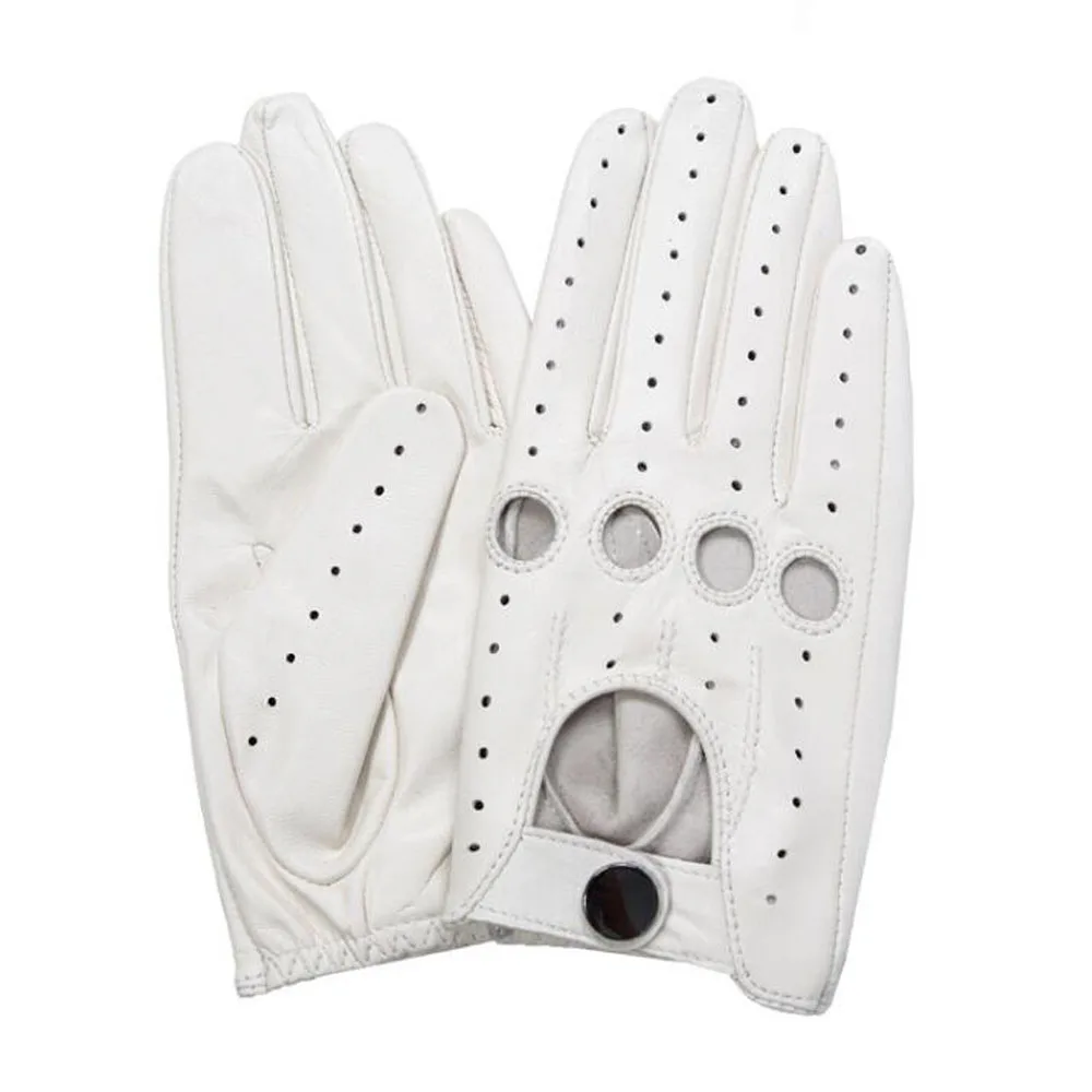 
Fashion ladies goatskin leather sport red gloves girls car driving gloves 