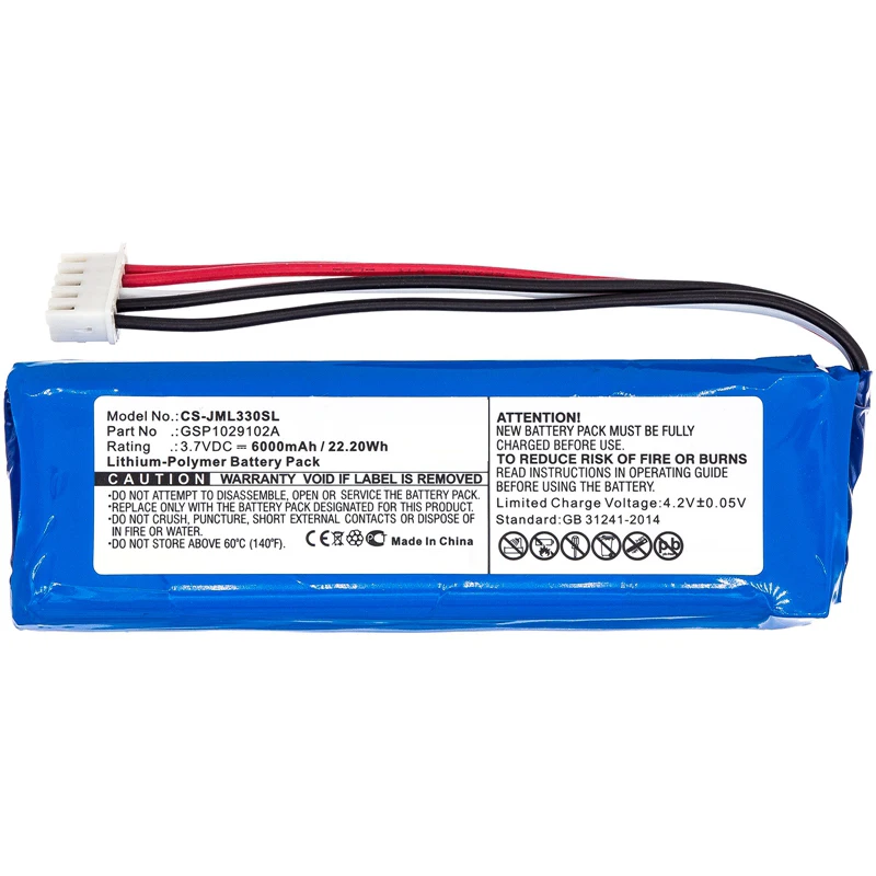 Rechargeable Accumulator Replacement 3.7v Gsp1029102a 6000mah Aec982999-2p Track Battery Player Speaker Li Polymer Battery Pack