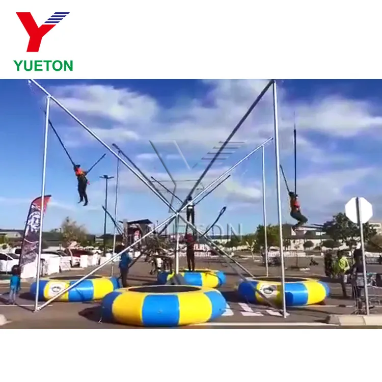 Yueton 4 in 1 Backyard Jumping Bungee Carousel Trampolines for Sale