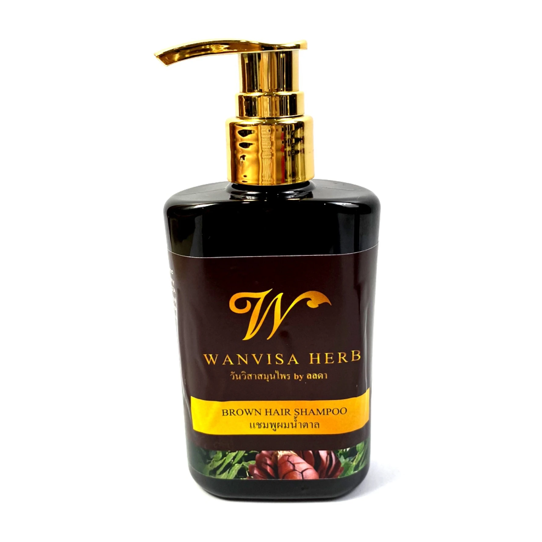 Smoothing Nourishing Hair-Loss Prevention Herbal Brown Color Shampoo From Thailand With Reasonable Price