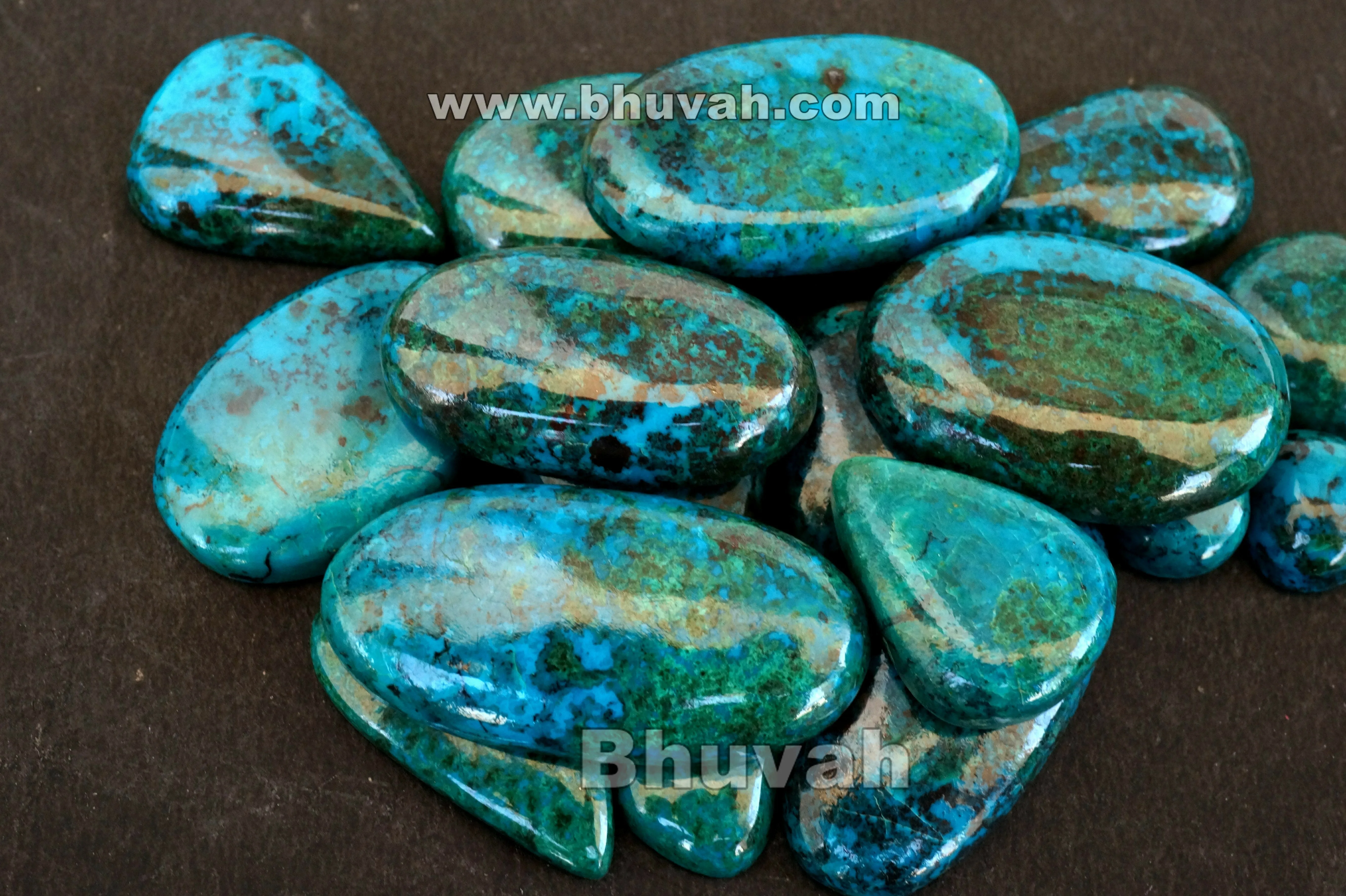 Chrysocolla Peru Supplier From India Wholesale Bulk Cheap Manufacturing Price High Quality Top Grade Cabochon Gemstone Stone
