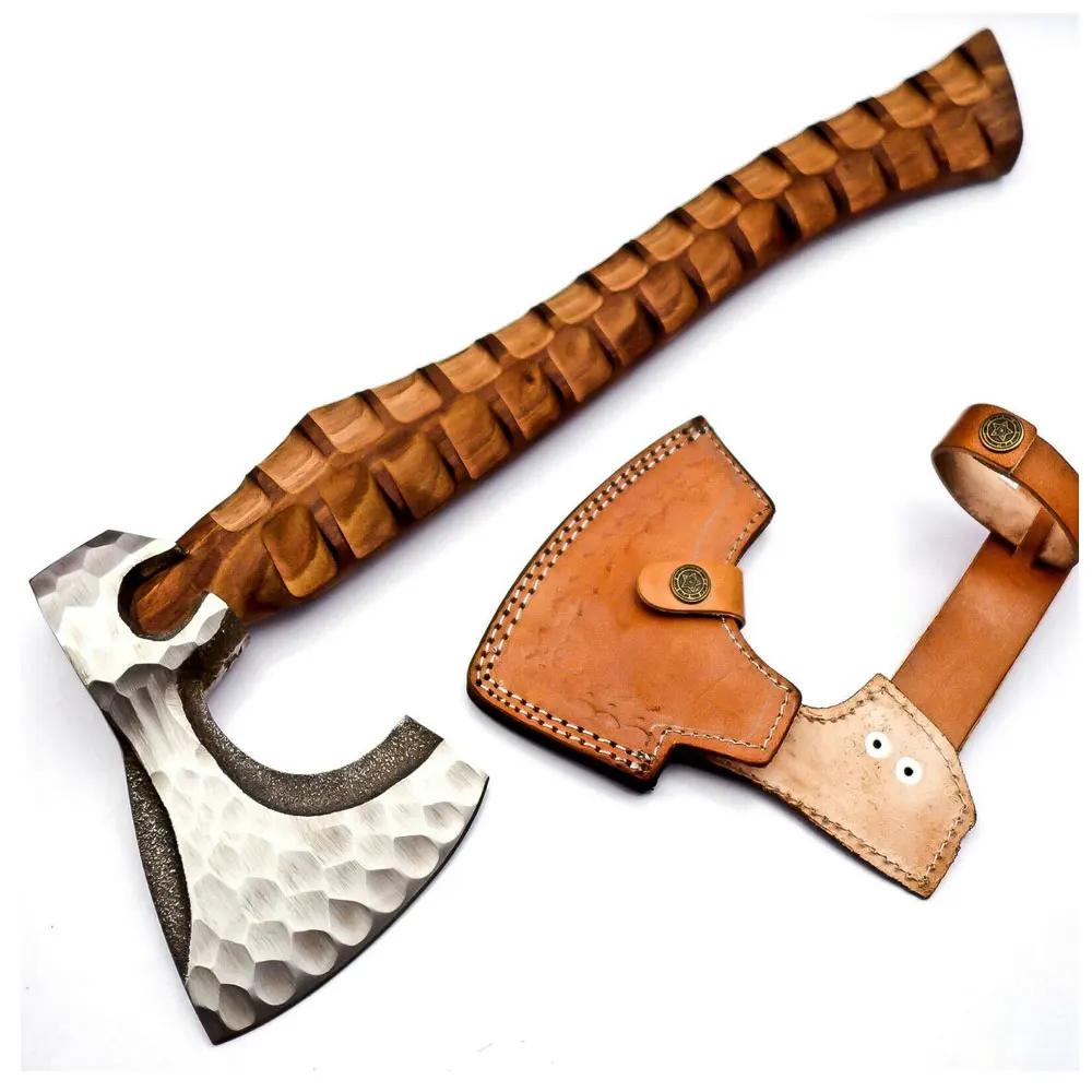 Handmade Tactical Bearded Viking Tomahawk Axe/Hatchet Carbon Steel 17 inch
