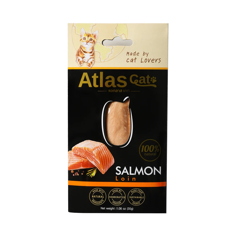 Atlas Cat Loin Salmon Made with Natural Ingredients - Top Grade Cat Food Premium Pet Food Supplies Manufacturer from Thailand
