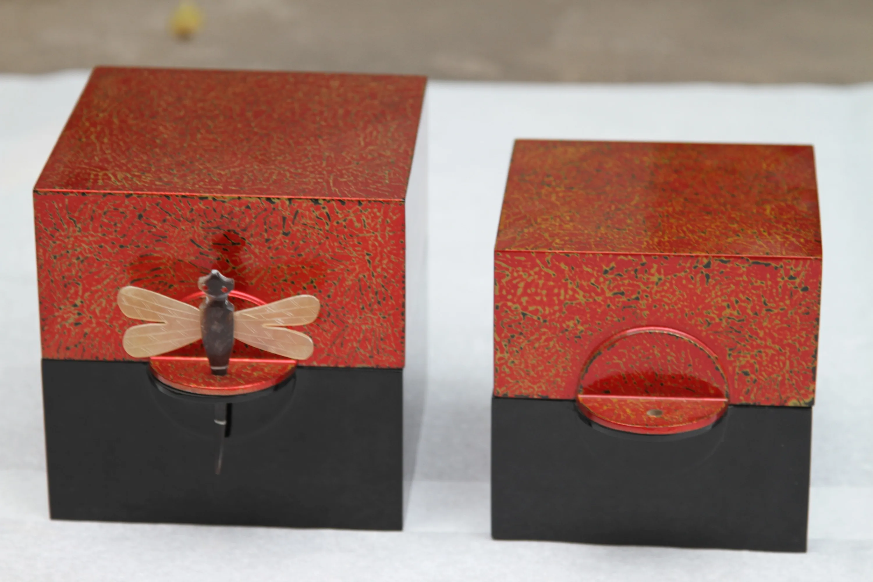 Romantic Velvet Jewelry Necklace White Lacquer Box