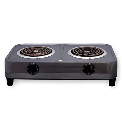 Airex Stainless Steel Roti Induction Electric Coil Heater Hot Plate Electric Portable Cooktops Coil Electric Stove 1500W+1500W