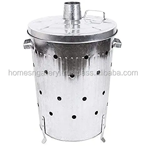 Galvanized Zinc Garden Waste Home Garbage Incinerator