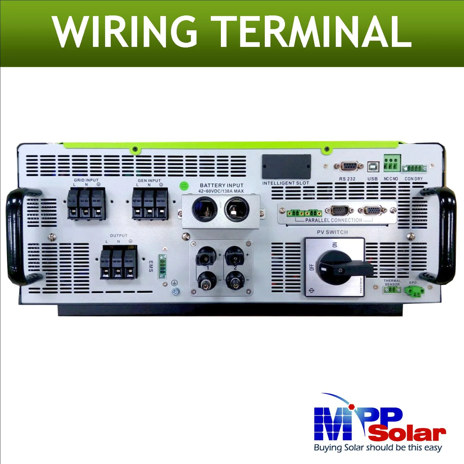 (MPI 5kw plus) 230vac 5000w 48vdc Hybrid Solar inverter + MPPT solar charger MAX PV input 900vdc + Battery Charger 60A