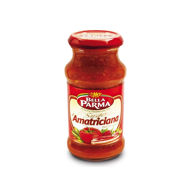 High Quality Italian Bella Parma Amatriciana Pasta Sauce in jar 12x350g No added salt No OGM Best Price