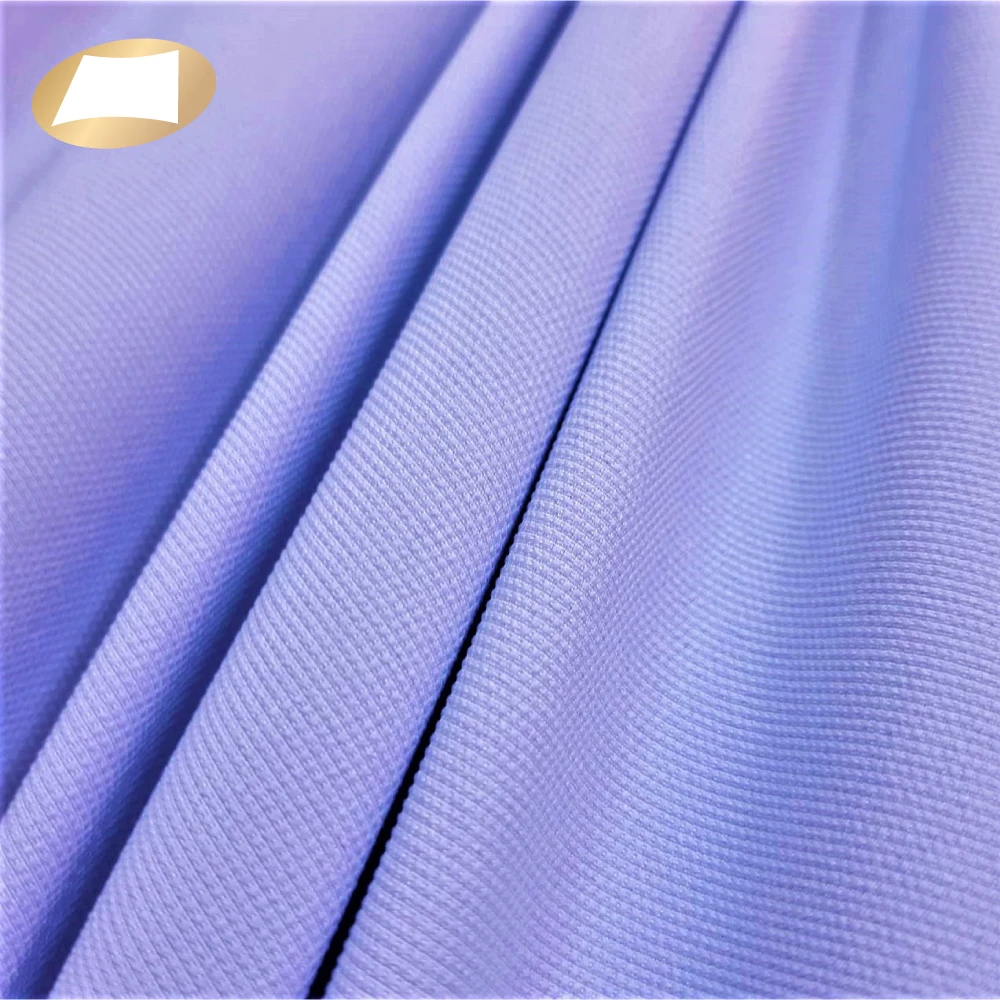 Recycle 90% polyester 10% spandex wicking uv cut woven fabric for casual shirts