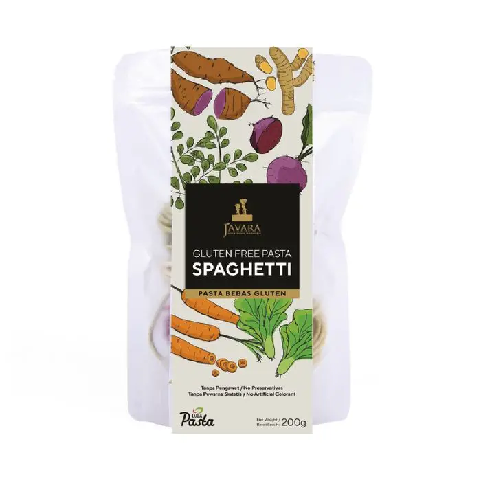 
Javara Healthy Veggie Gluten-Free Rainbow Spaghetti Pasta 200gr 