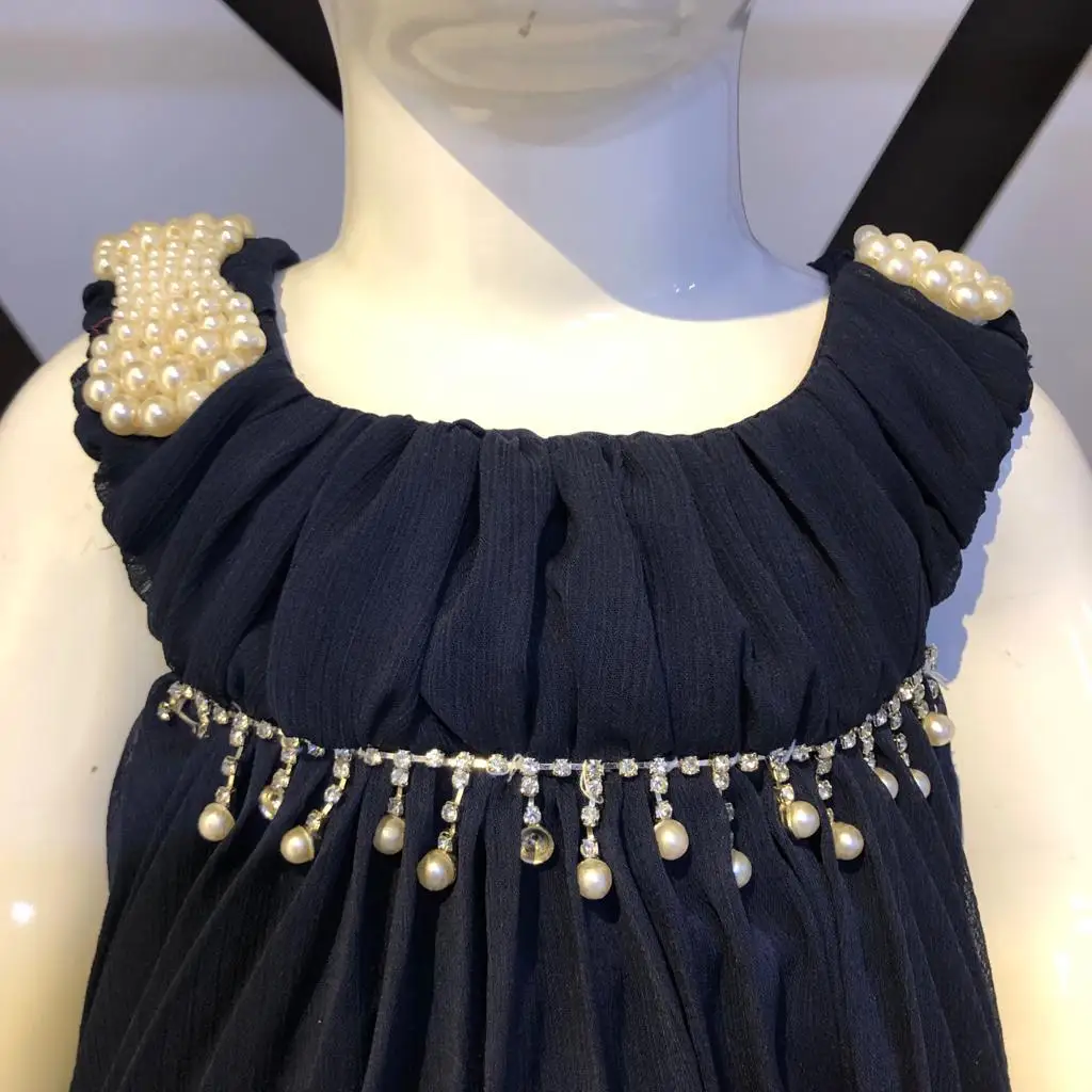 New 2022 collection of Jhabla dress   Princess Dress Baby Girls Blouse Strap Blouse with Skirt Kids Clothes