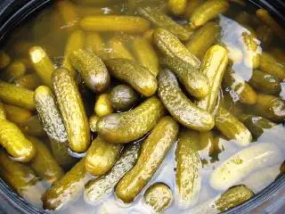 GHERKINS IN PLASTIC BUCKETS