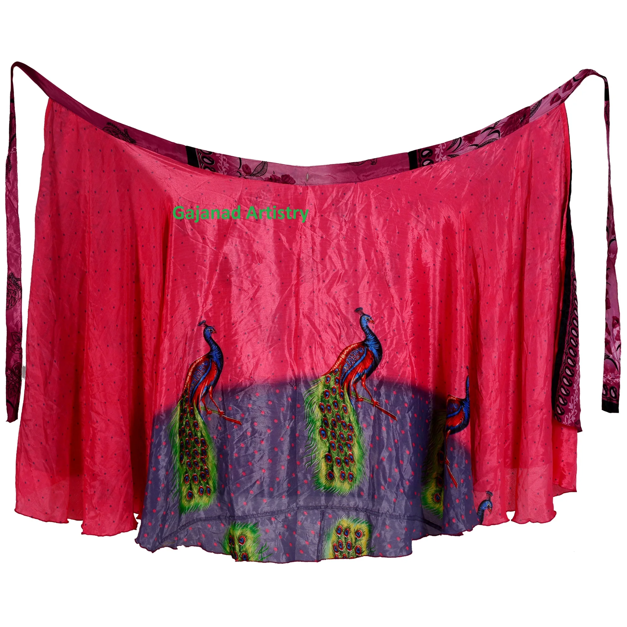 Индийские винтажные шелковые юбки с запахом