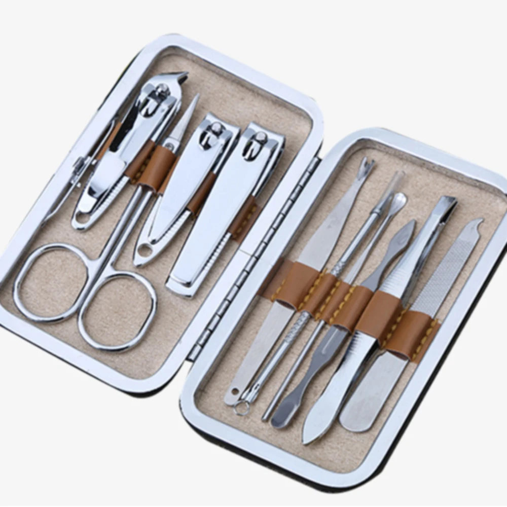  Набор для маникюра и педикюра роскошный дорожные сумки женщин подарок сувенир 5 шт. розовое золото маникюр педикюр набор профессиональный ухода