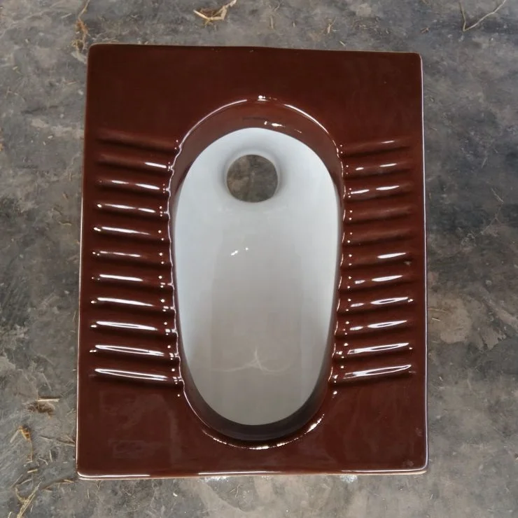 
Designer Art Wooden White Double Color Orissa Squatting Pan WC Toilet Commode Special for Africa and Middle East Countries 