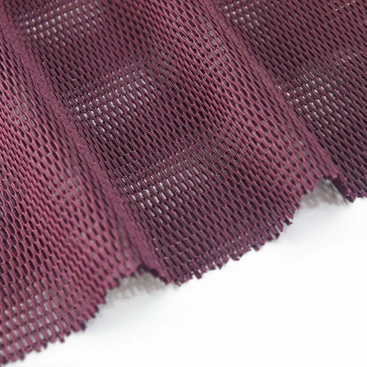 Hollow spandex jacquard mesh fishnet backpack fabric