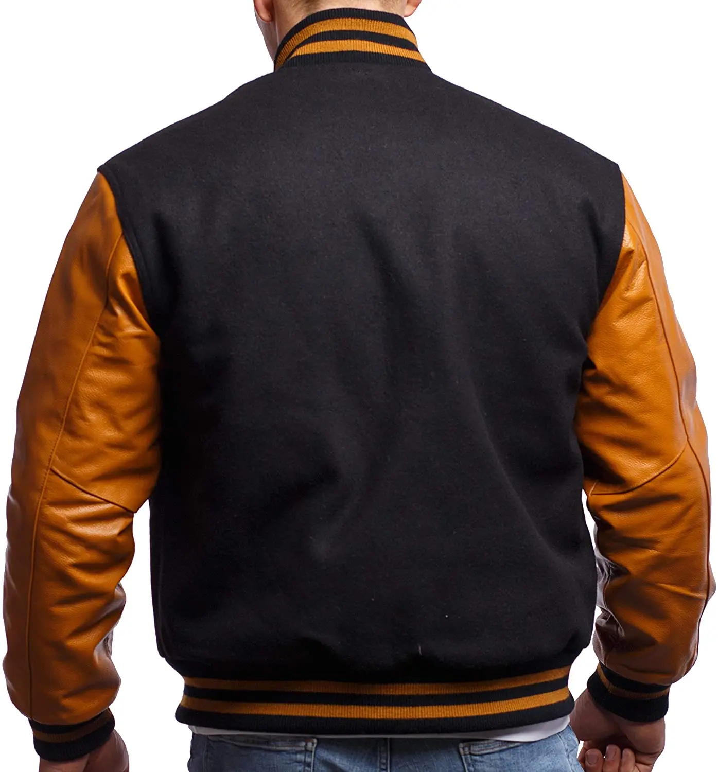 Оригинальный оригинальный мужской классический винтажный Бейсбол Letterman из натуральной кожи с кнопками премиум-класса